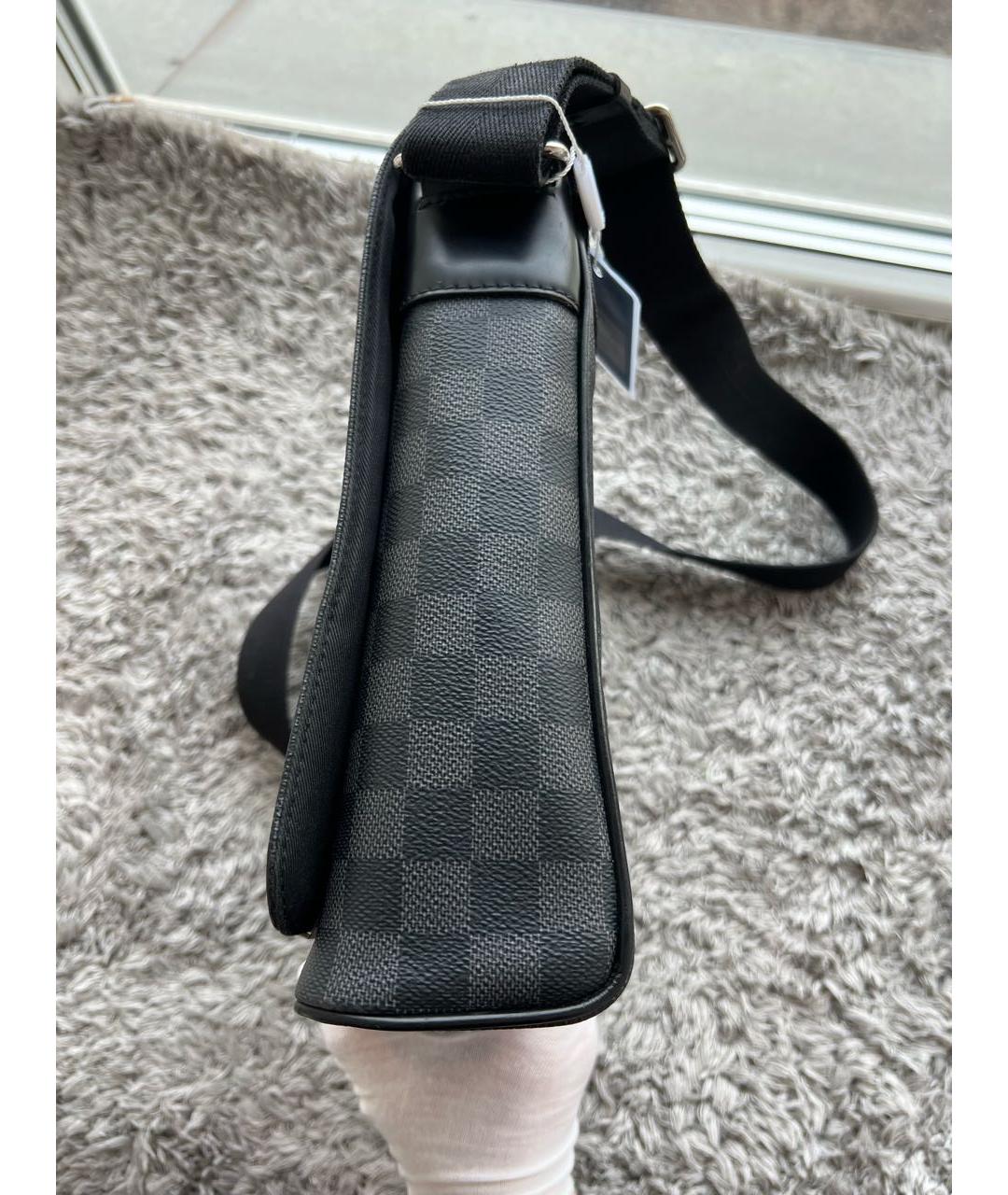 LOUIS VUITTON Антрацитовая сумка на плечо, фото 6