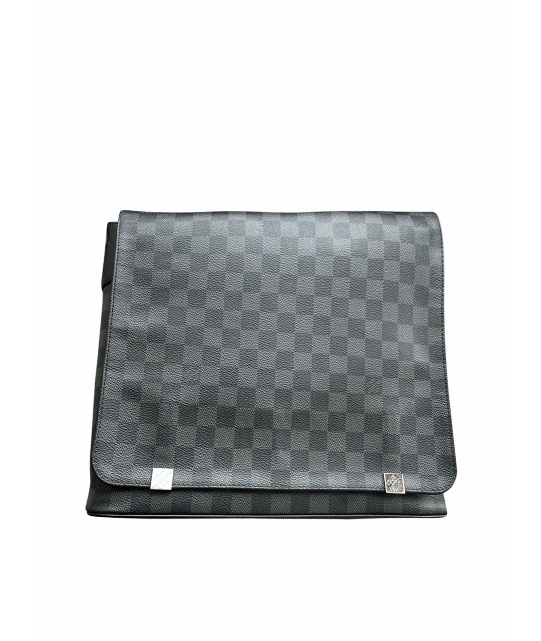 LOUIS VUITTON Антрацитовая сумка на плечо, фото 1