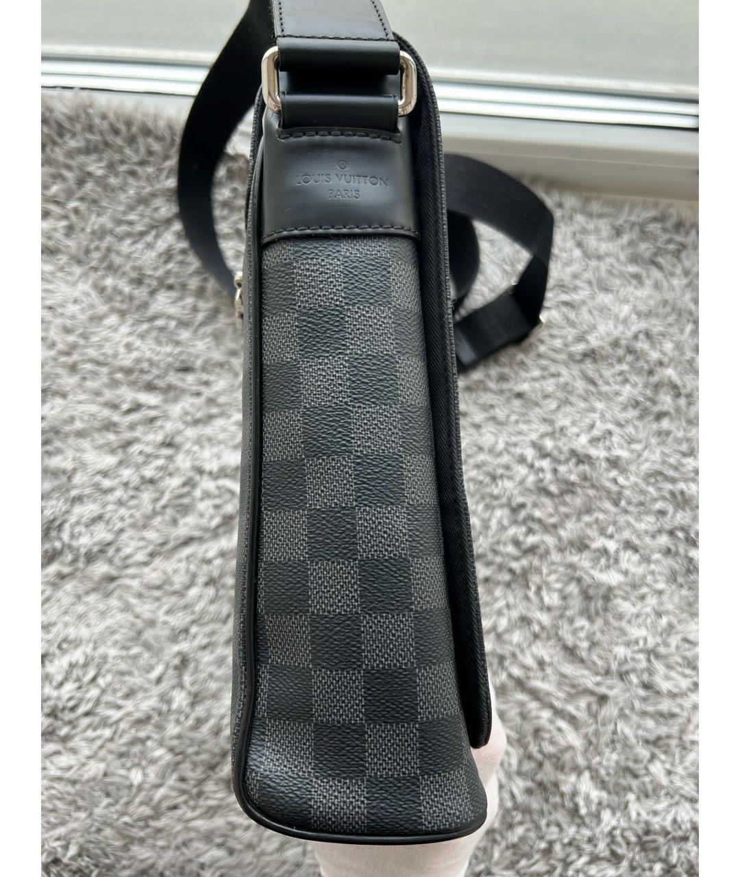 LOUIS VUITTON Антрацитовая сумка на плечо, фото 5