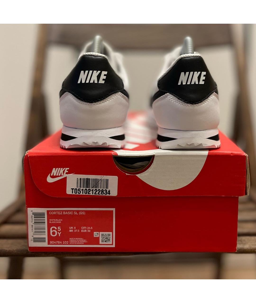 NIKE Белые кожаные кроссовки, фото 4