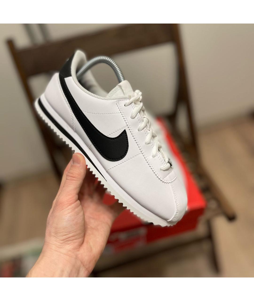 NIKE Белые кожаные кроссовки, фото 3