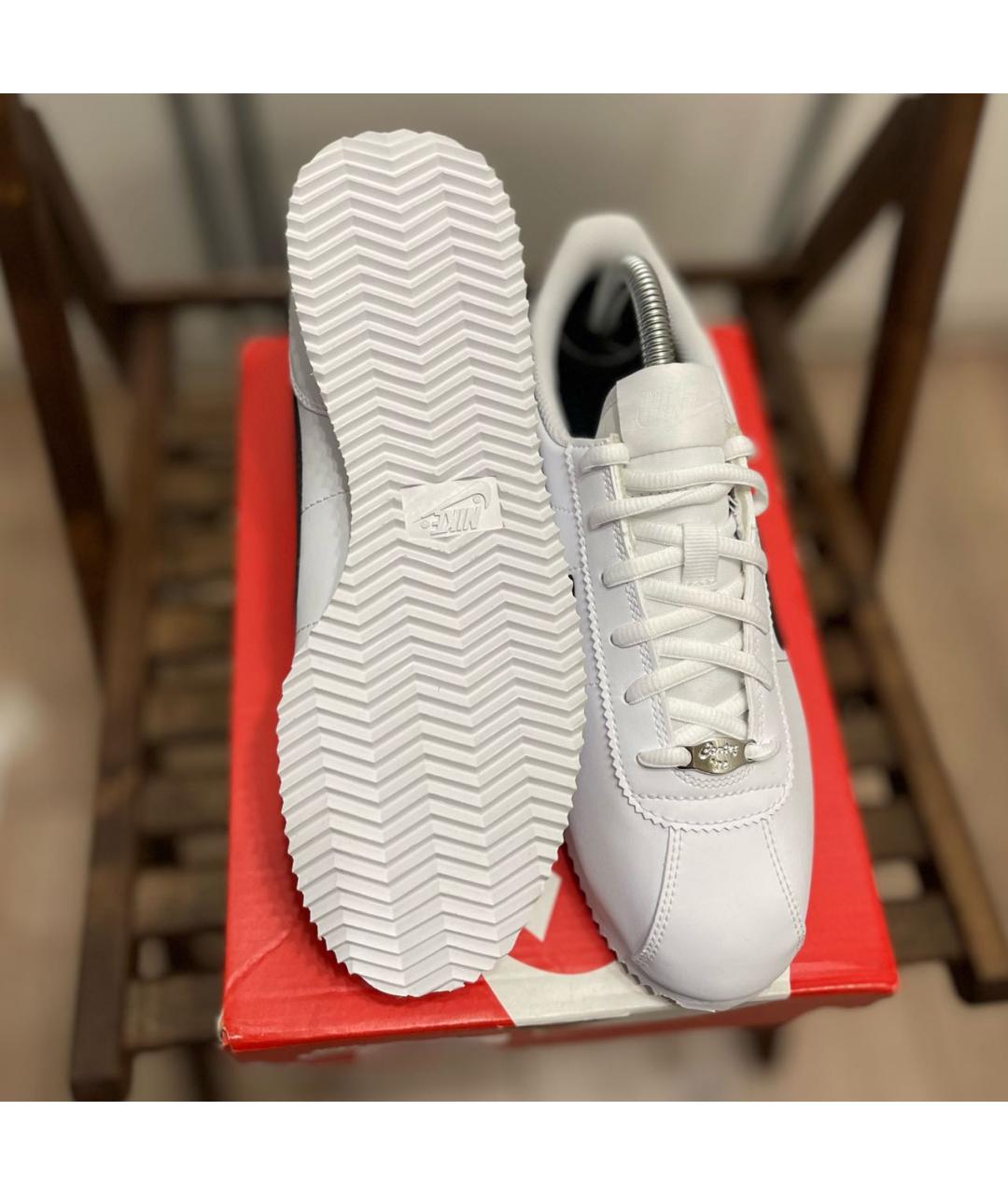 NIKE Белые кожаные кроссовки, фото 6