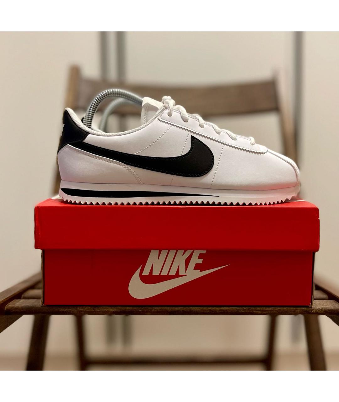 NIKE Белые кожаные кроссовки, фото 5