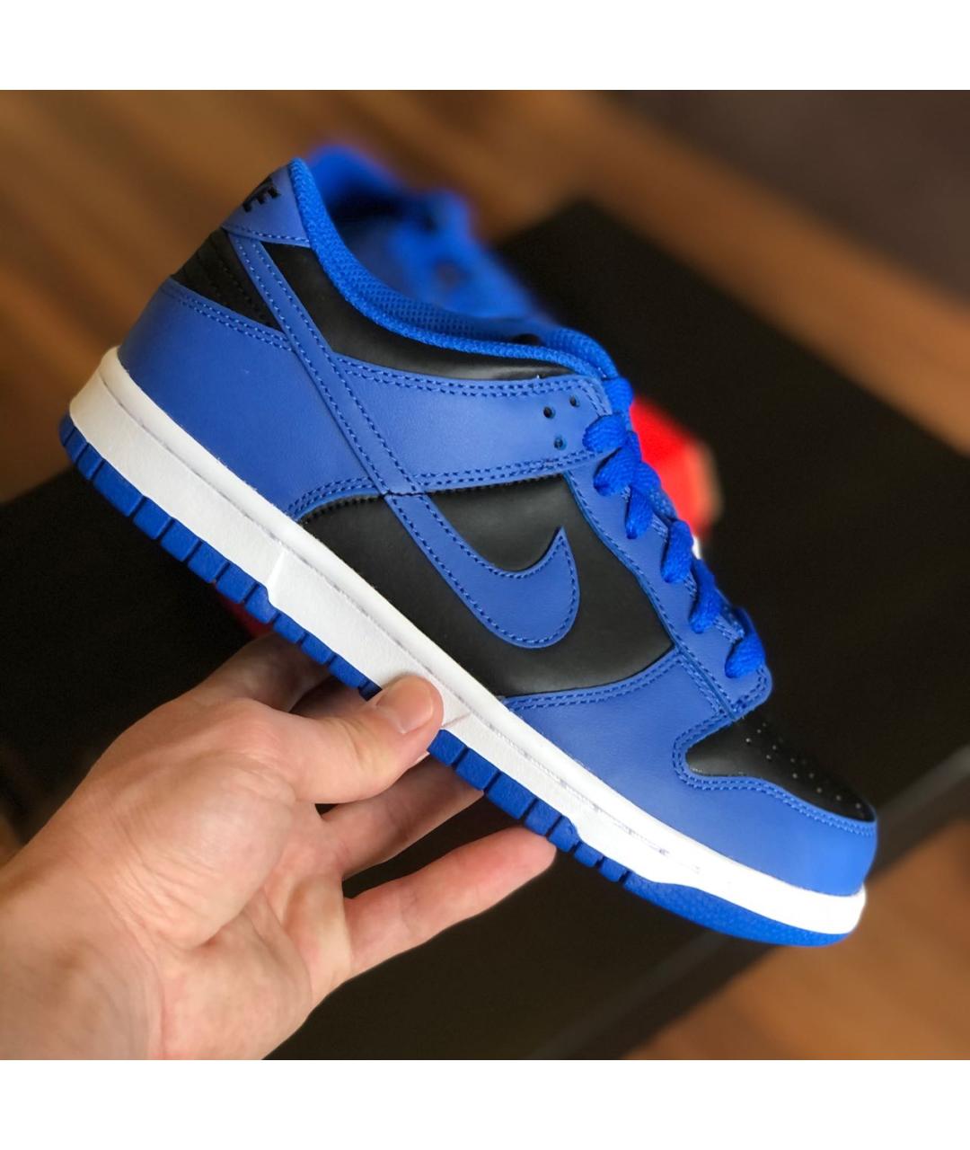 NIKE Темно-синие кожаные кроссовки, фото 3