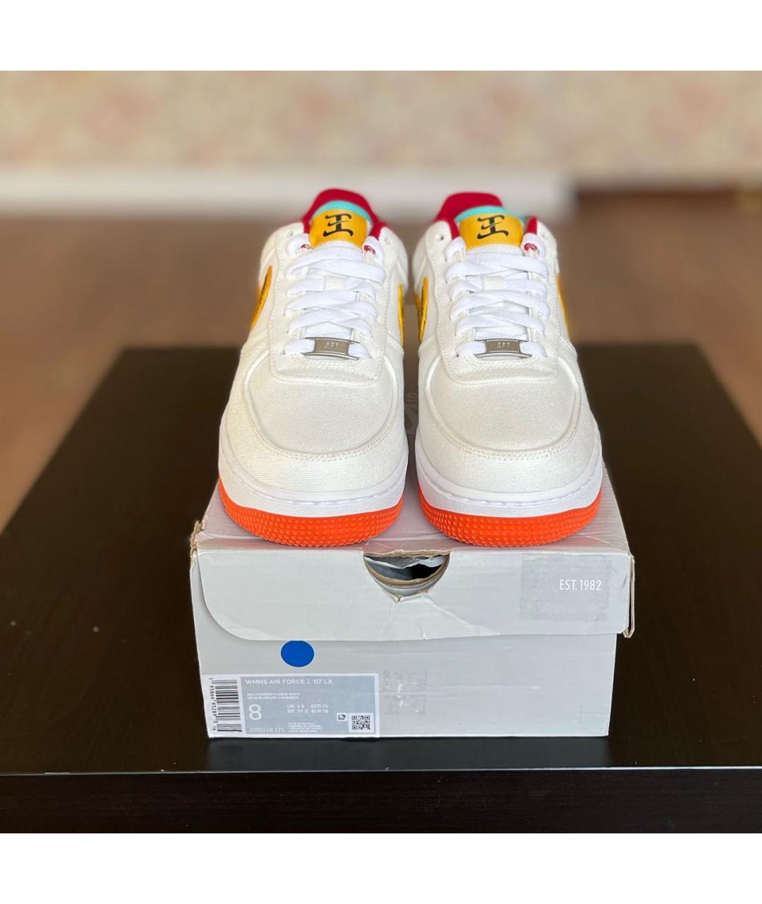 NIKE Белые текстильные кроссовки, фото 2