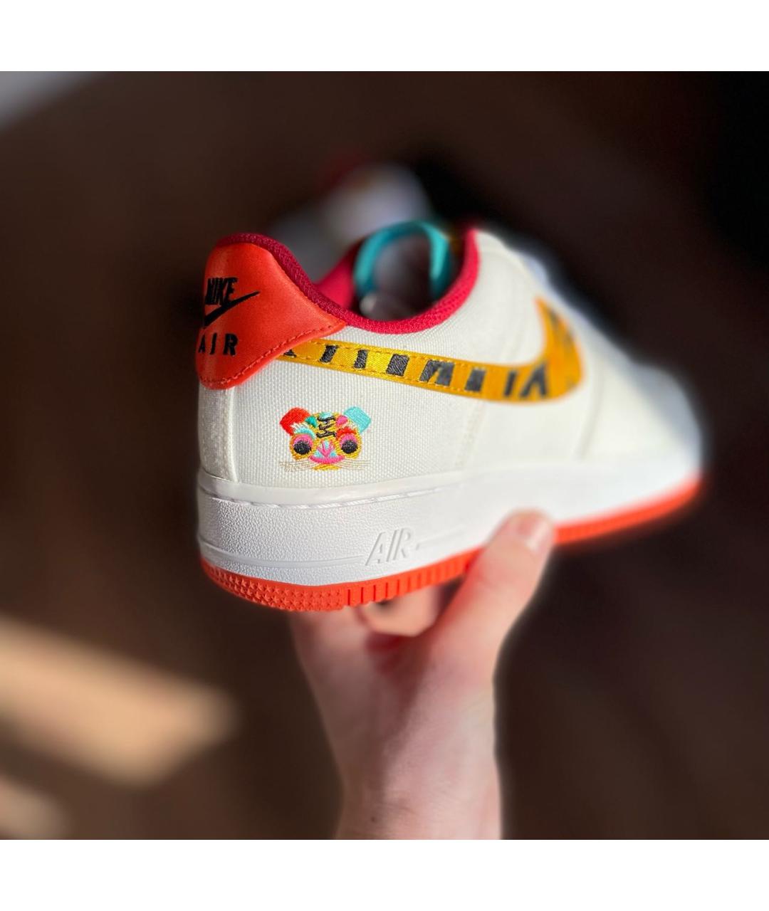 NIKE Белые текстильные кроссовки, фото 5