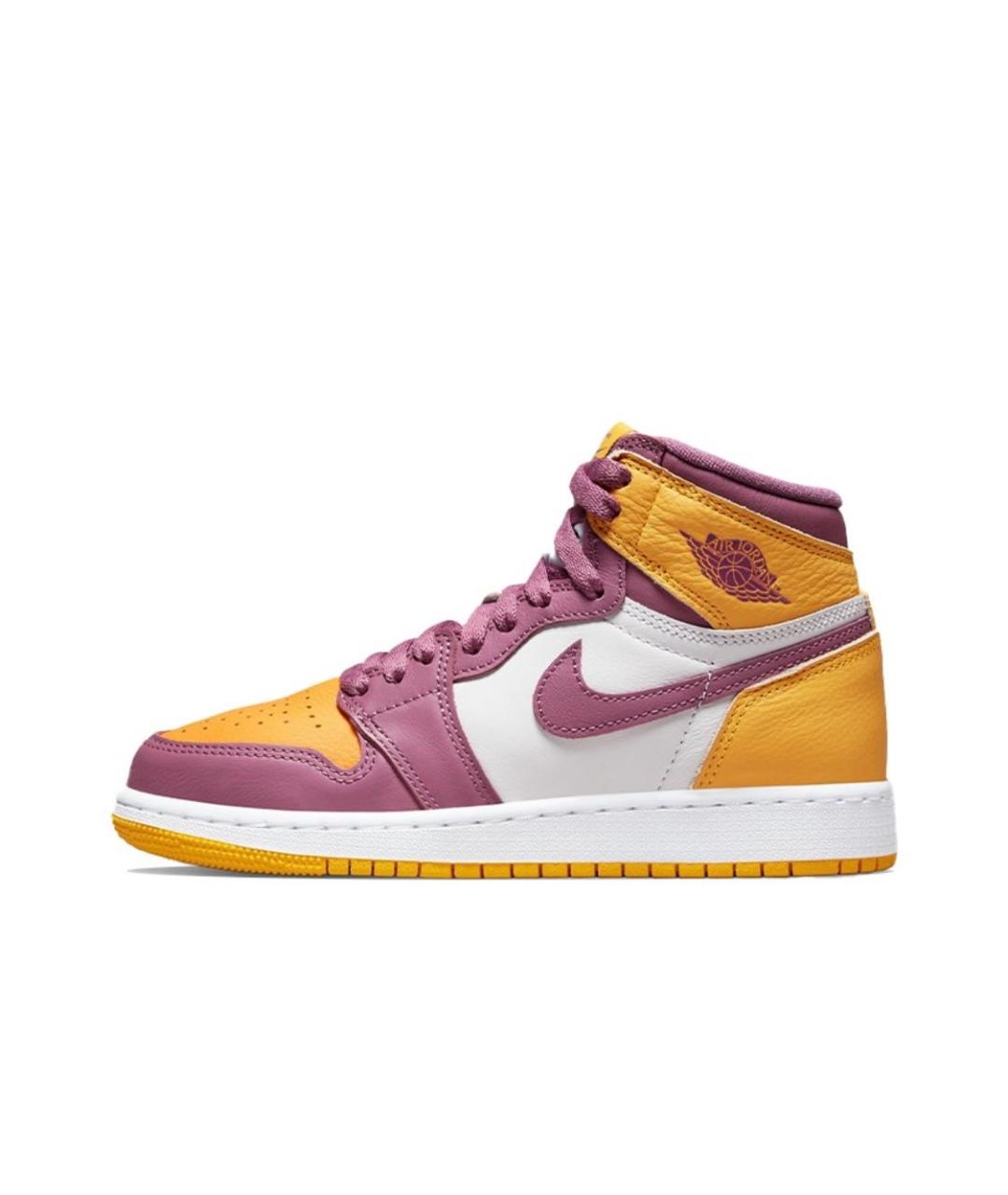 JORDAN Фиолетовые кожаные кроссовки, фото 6