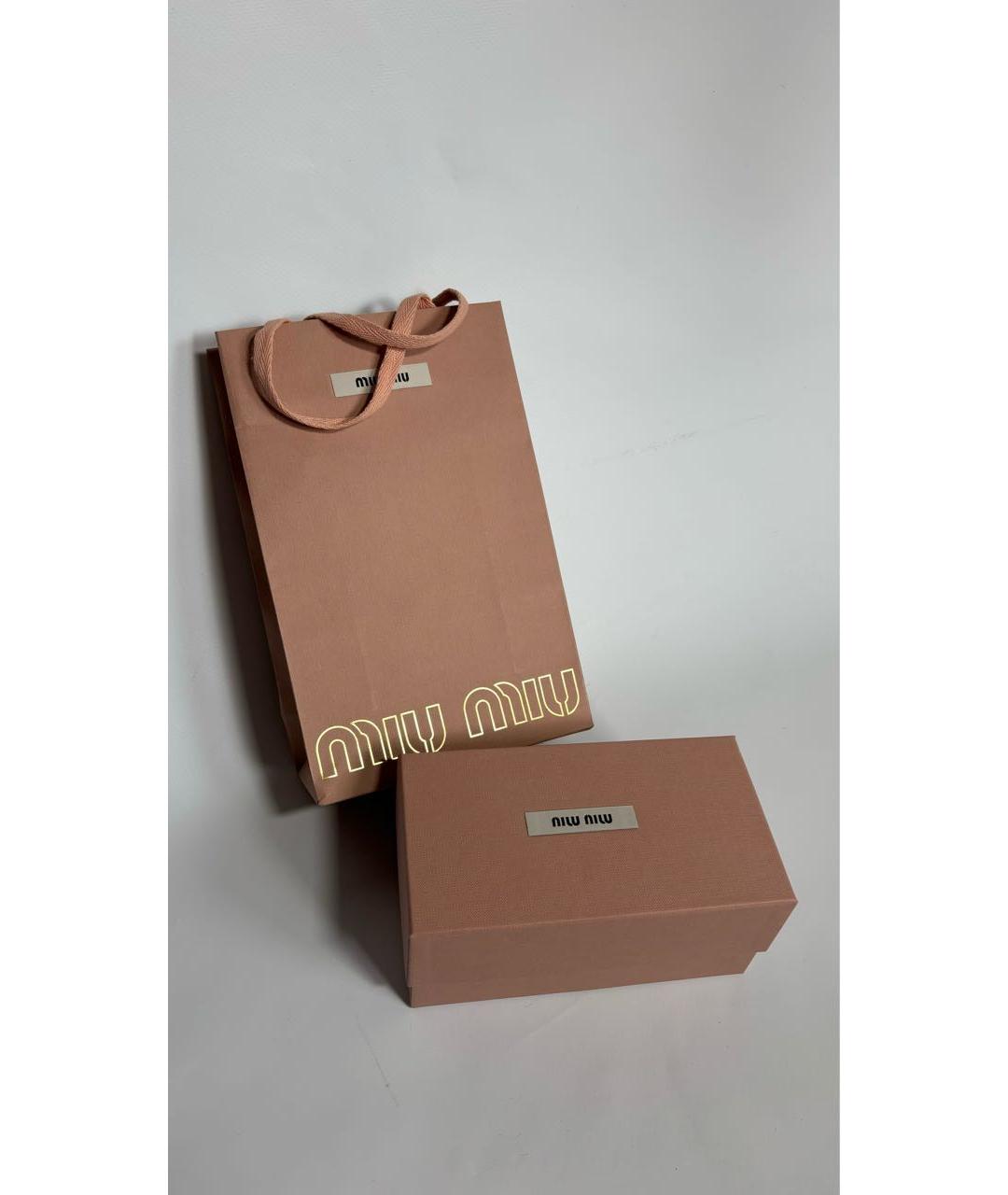 MIU MIU Коричневые пластиковые солнцезащитные очки, фото 8