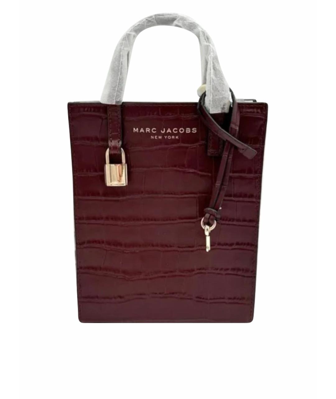 MARC JACOBS Бордовая кожаная сумка через плечо, фото 1