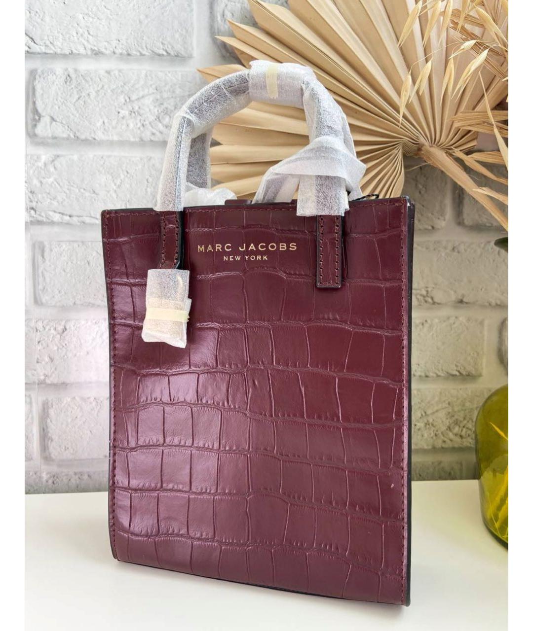 MARC JACOBS Бордовая кожаная сумка через плечо, фото 4