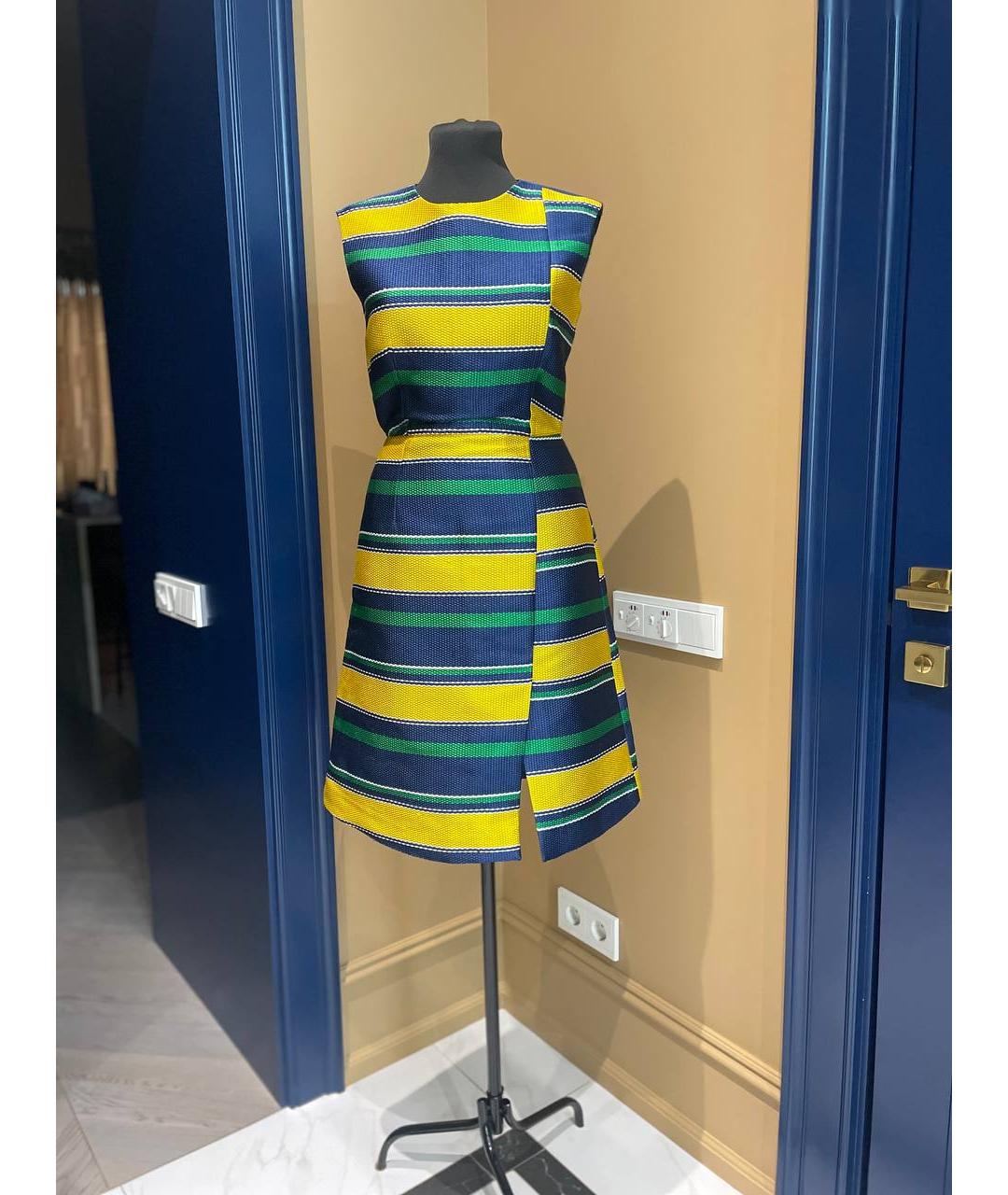 CAROLINA HERRERA Мульти полиамидовое коктейльное платье, фото 5