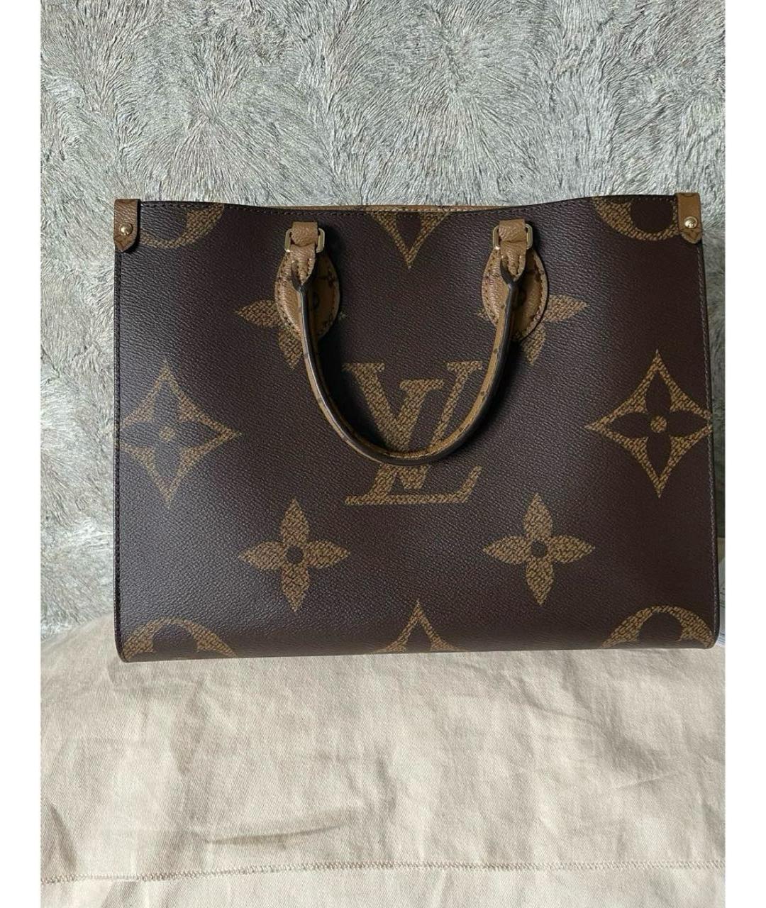 LOUIS VUITTON Коричневая сумка тоут, фото 3