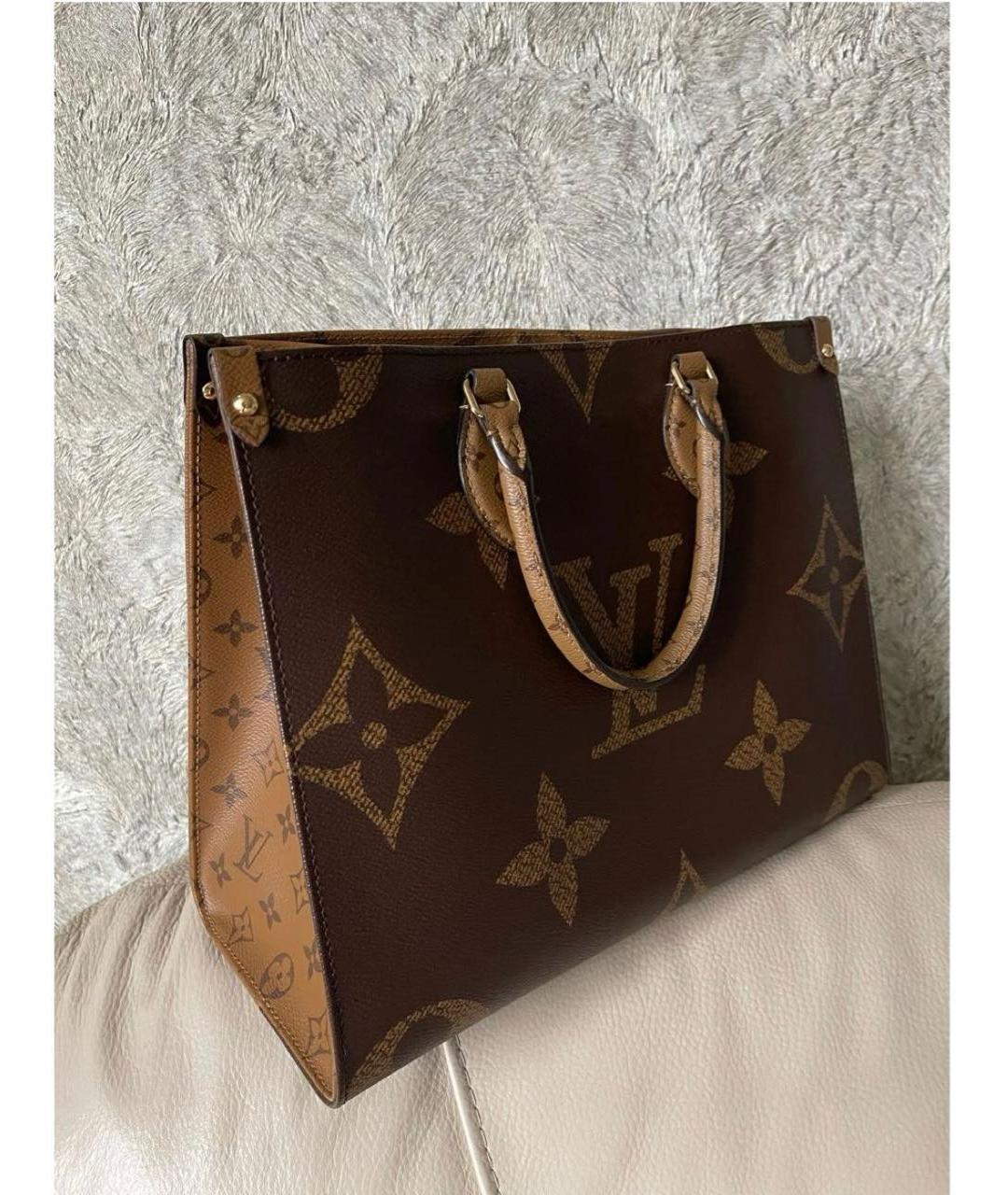 LOUIS VUITTON Коричневая сумка тоут, фото 2