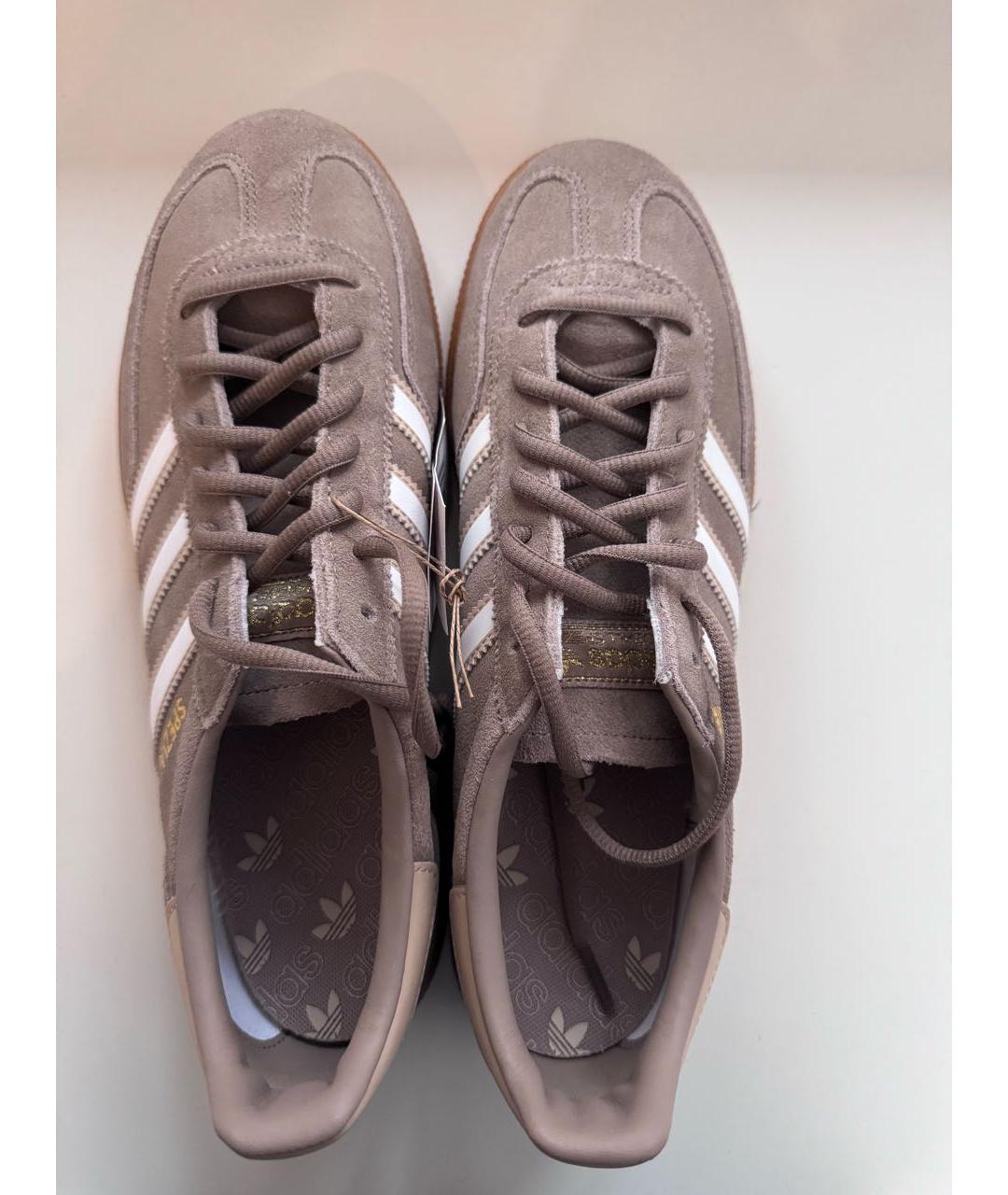 ADIDAS Коричневые замшевые низкие кроссовки / кеды, фото 3