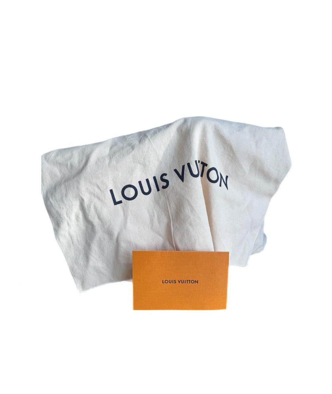 LOUIS VUITTON Бежевая кожаная сумка с короткими ручками, фото 7