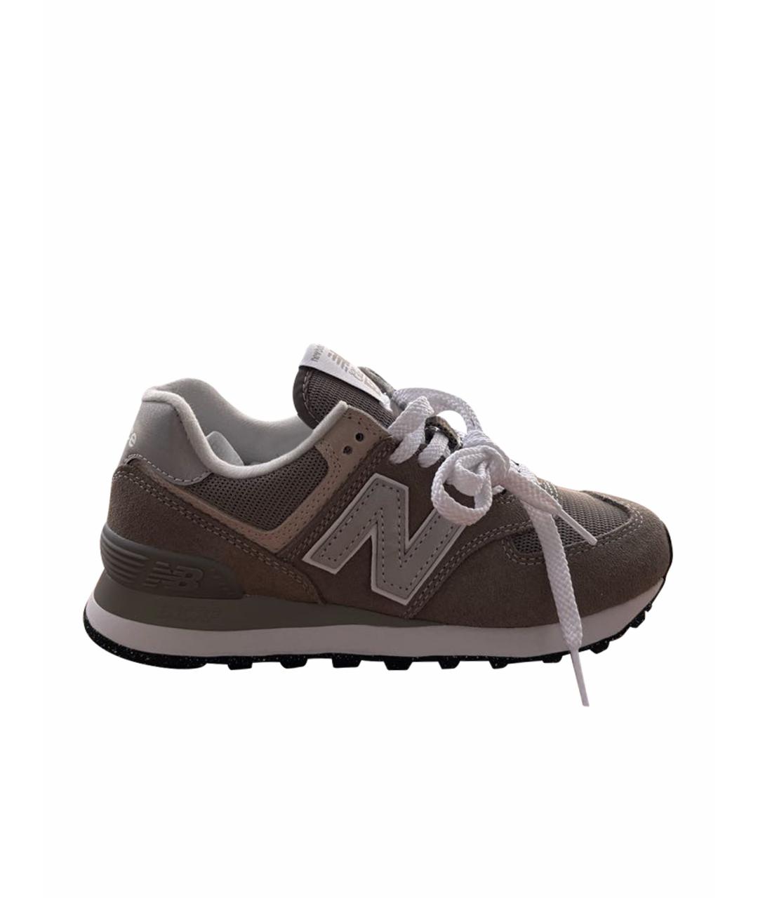 NEW BALANCE Антрацитовые кеды, фото 1