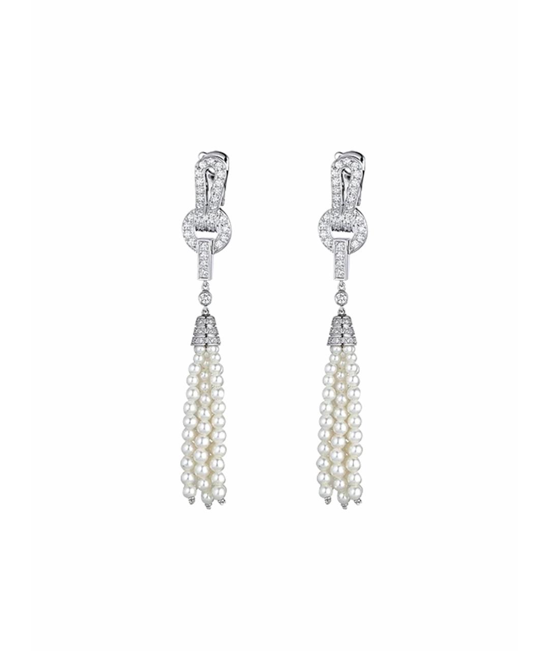 CARTIER Белые серьги из белого золота, фото 1