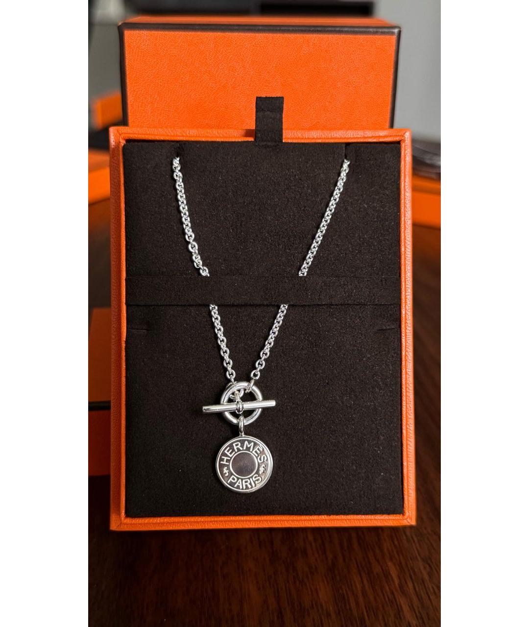 HERMES Серебряная серебряная подвеска, фото 2