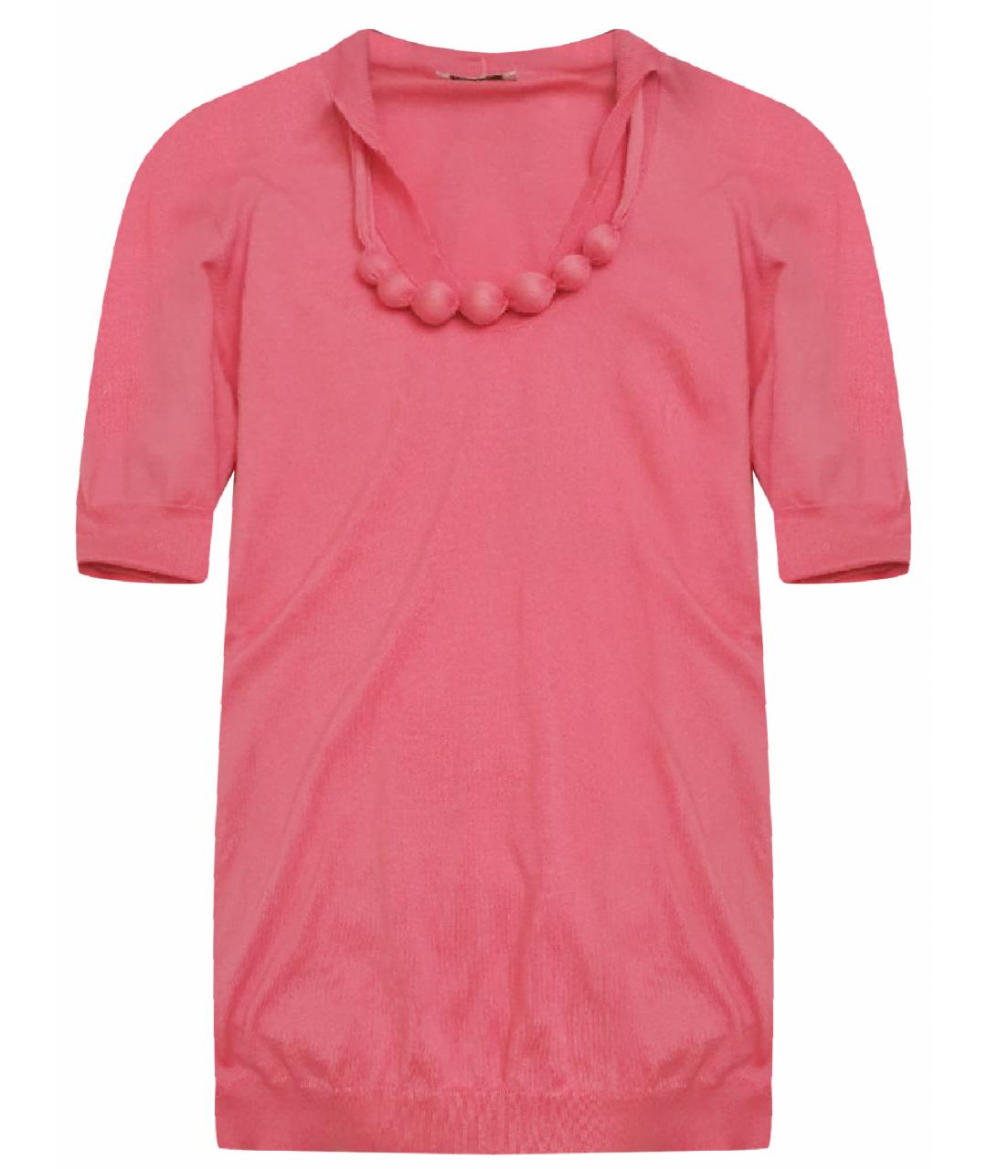 BRUNELLO CUCINELLI Коралловый хлопковый джемпер / свитер, фото 1