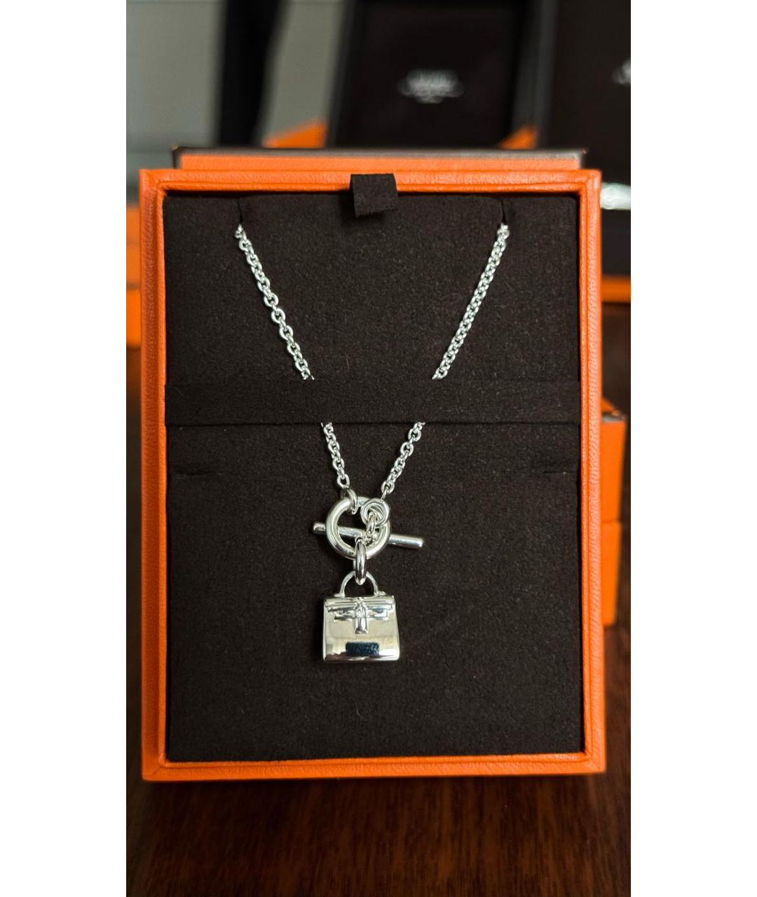 HERMES Серебряная серебряная подвеска, фото 2