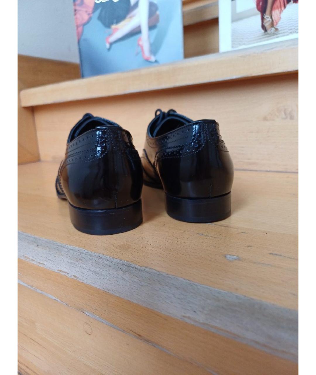 SERGIO ROSSI Черные туфли из лакированной кожи, фото 6