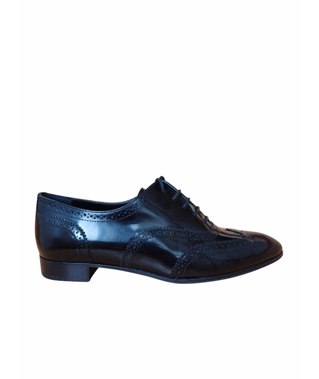 SERGIO ROSSI Черные туфли из лакированной кожи, фото 1