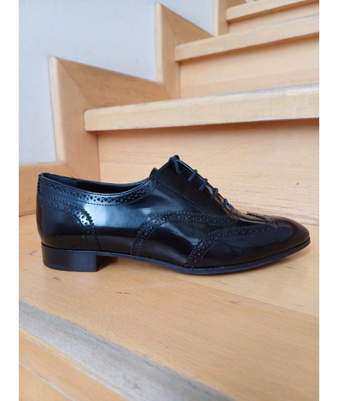 SERGIO ROSSI Черные туфли из лакированной кожи, фото 8