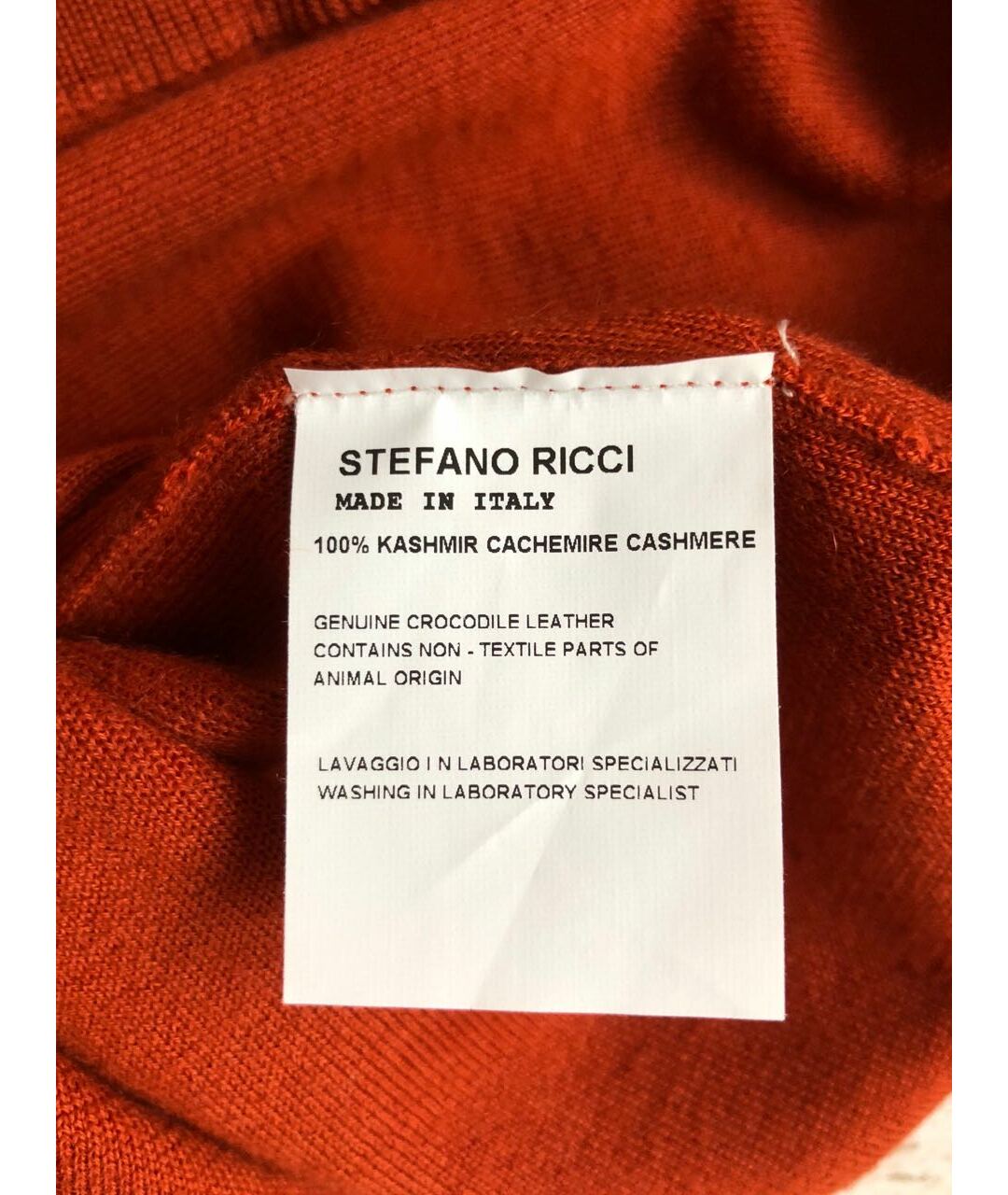 STEFANO RICCI Оранжевый кашемировый спортивный костюм, фото 6