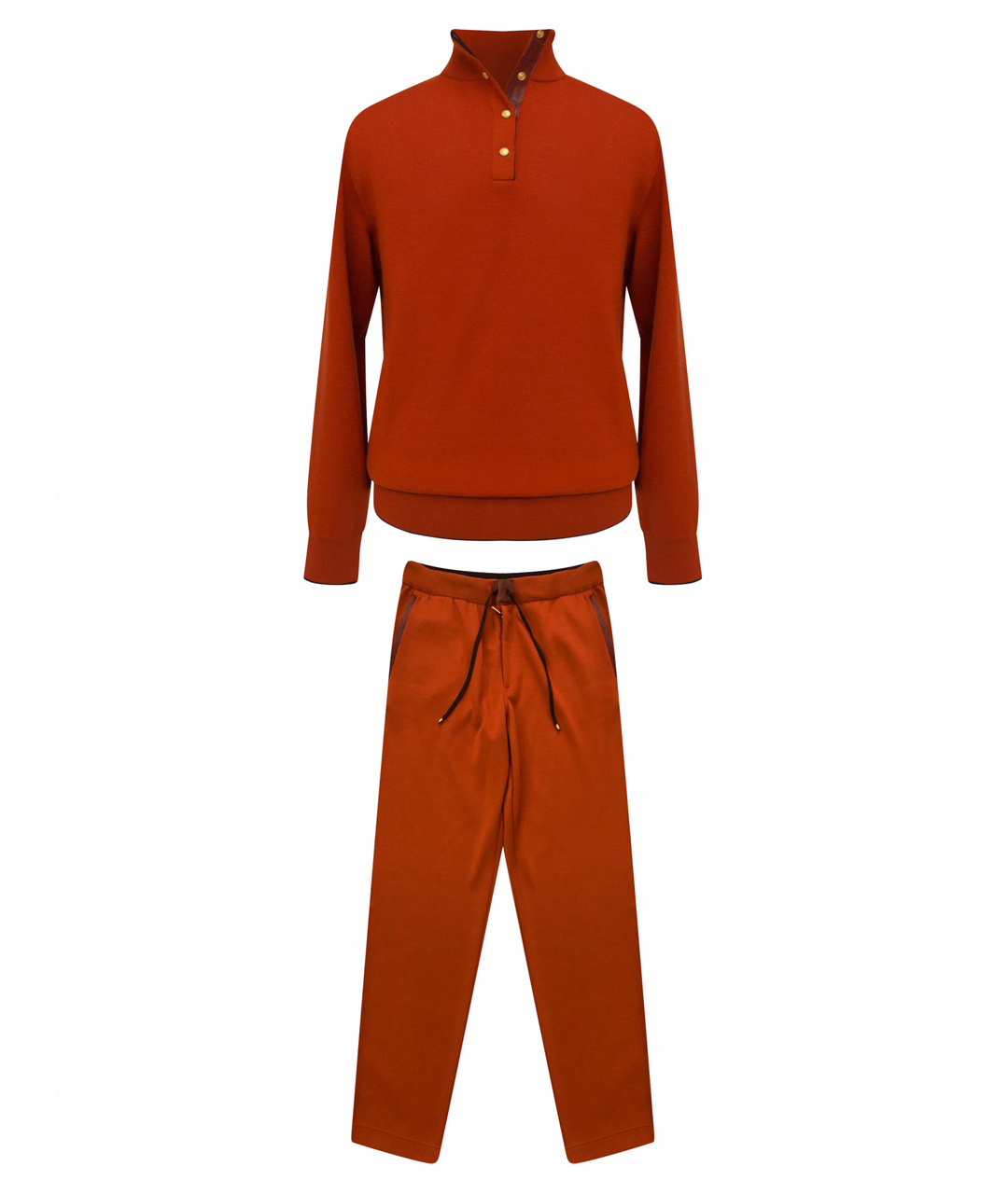 STEFANO RICCI Оранжевый кашемировый спортивный костюм, фото 1