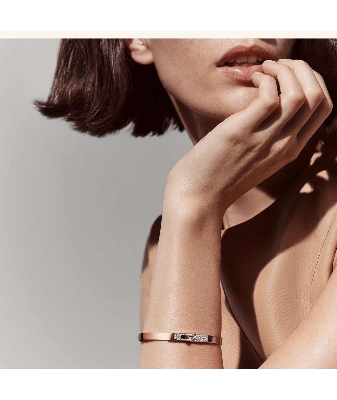 HERMES Золотой браслет из розового золота, фото 3