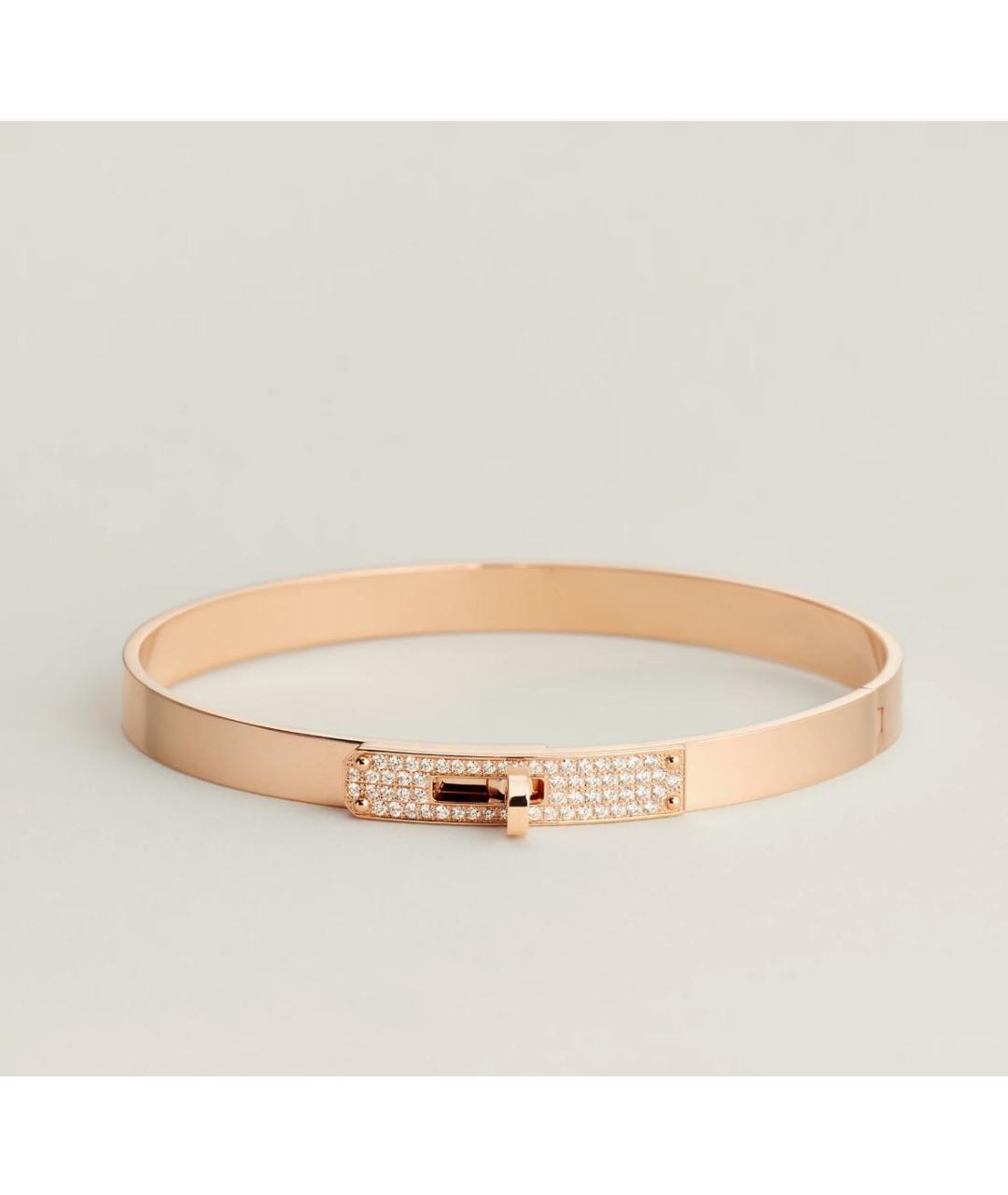 HERMES Золотой браслет из розового золота, фото 4