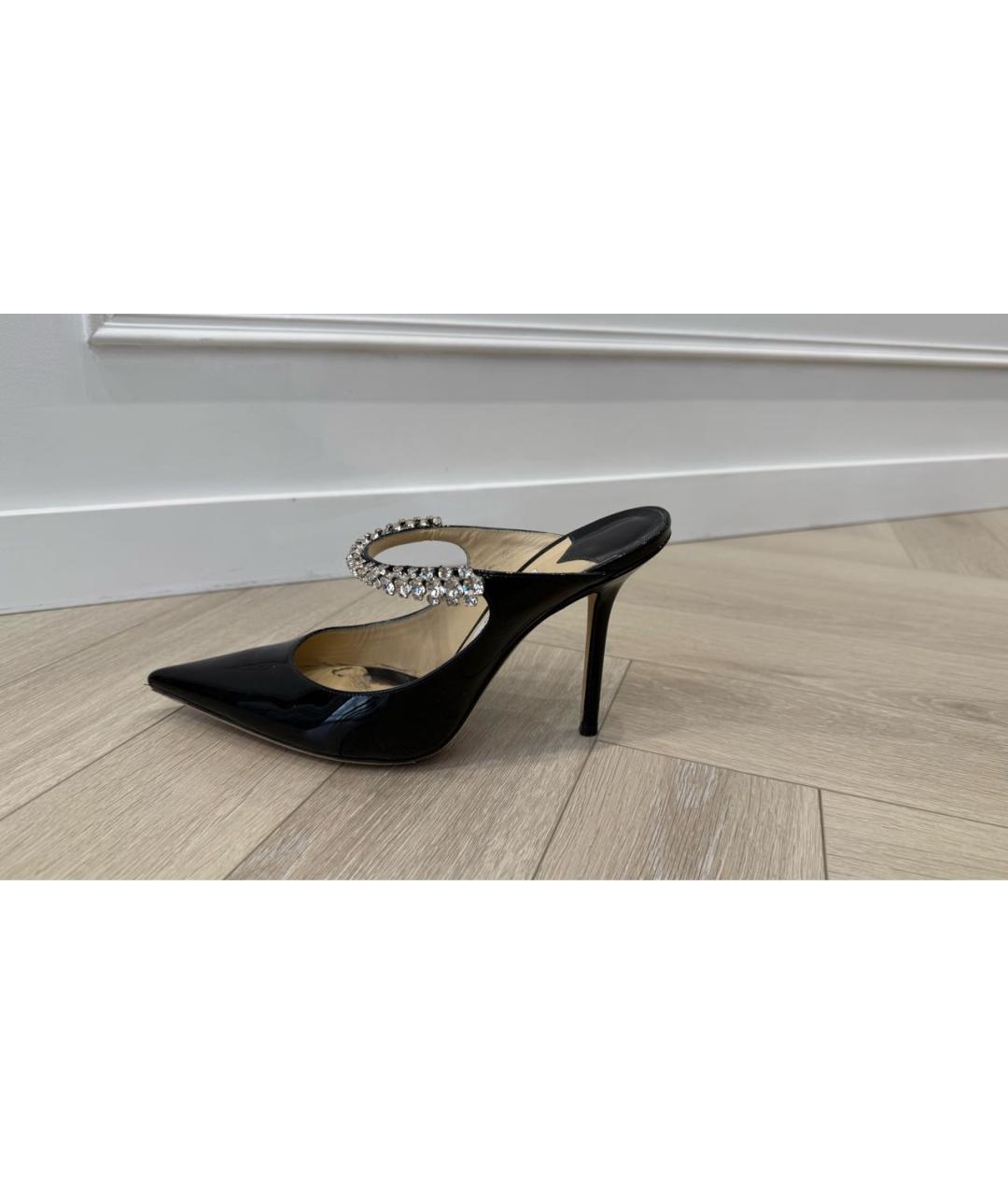 JIMMY CHOO Черные туфли из лакированной кожи, фото 5