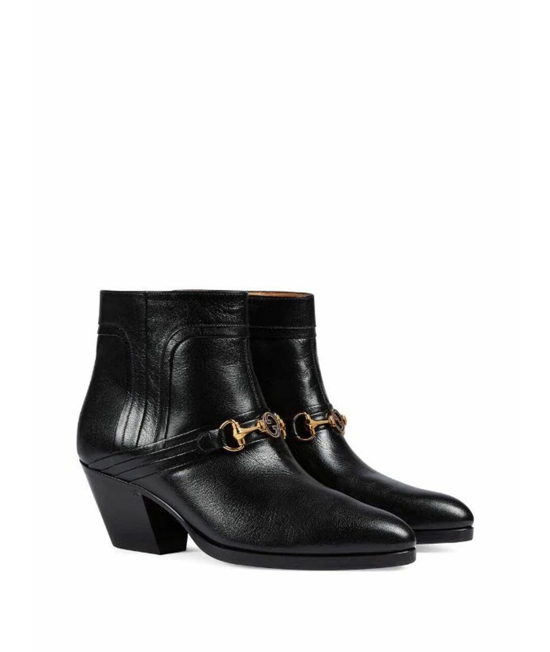 GUCCI Черные кожаные ботинки, фото 3