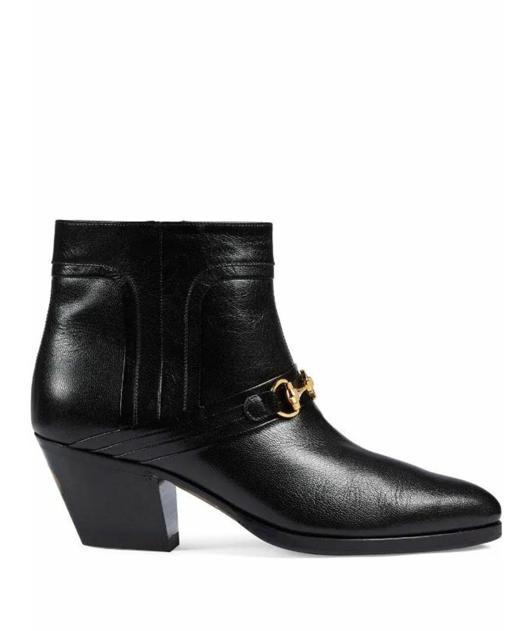 GUCCI Черные кожаные ботинки, фото 1