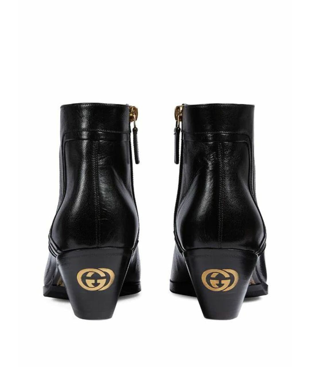 GUCCI Черные кожаные ботинки, фото 4