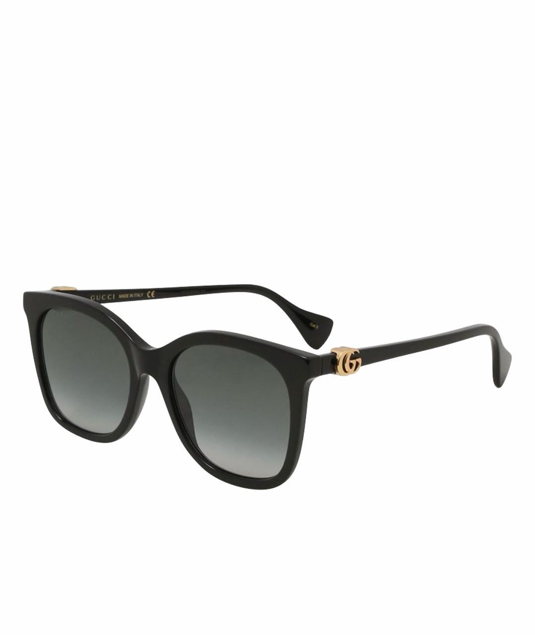 GUCCI Черные пластиковые солнцезащитные очки, фото 1