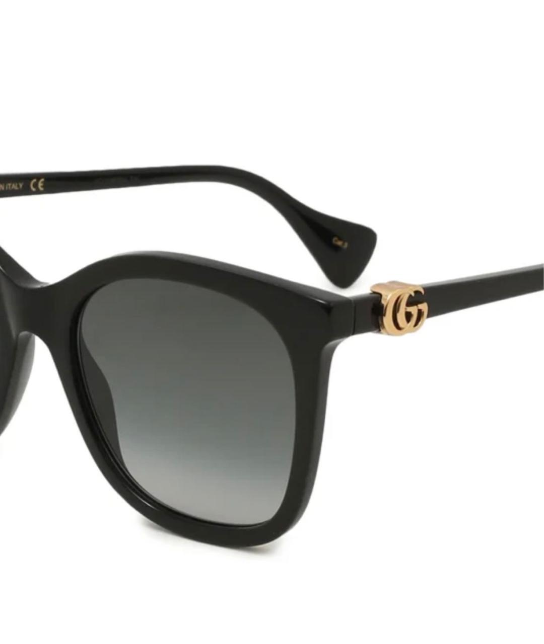 GUCCI Черные пластиковые солнцезащитные очки, фото 3