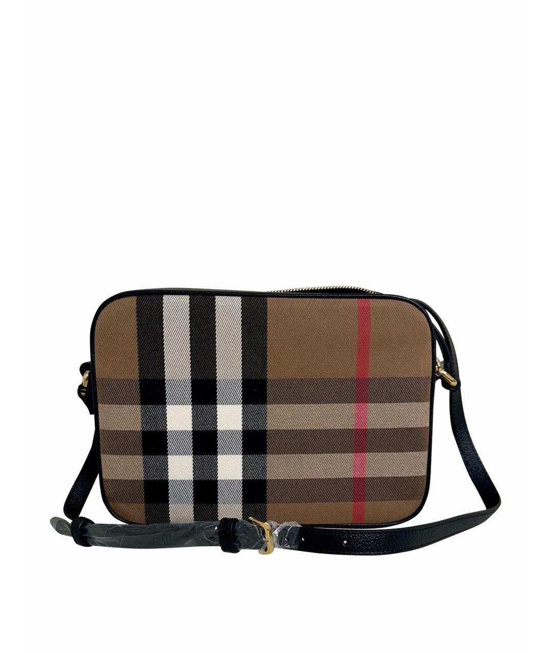 BURBERRY Коричневая кожаная сумка через плечо, фото 1