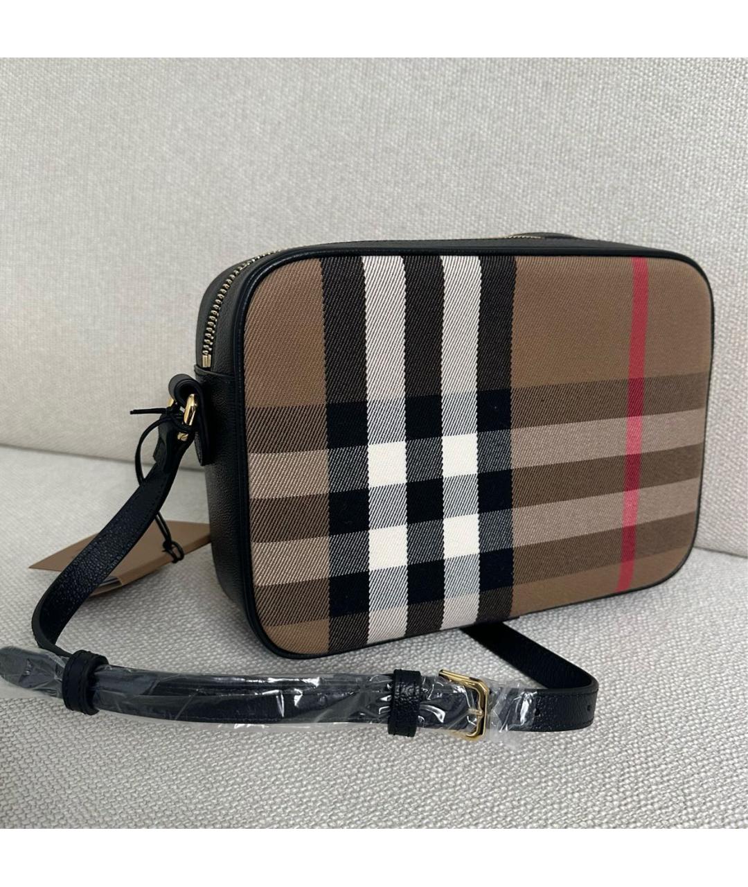 BURBERRY Коричневая кожаная сумка через плечо, фото 2