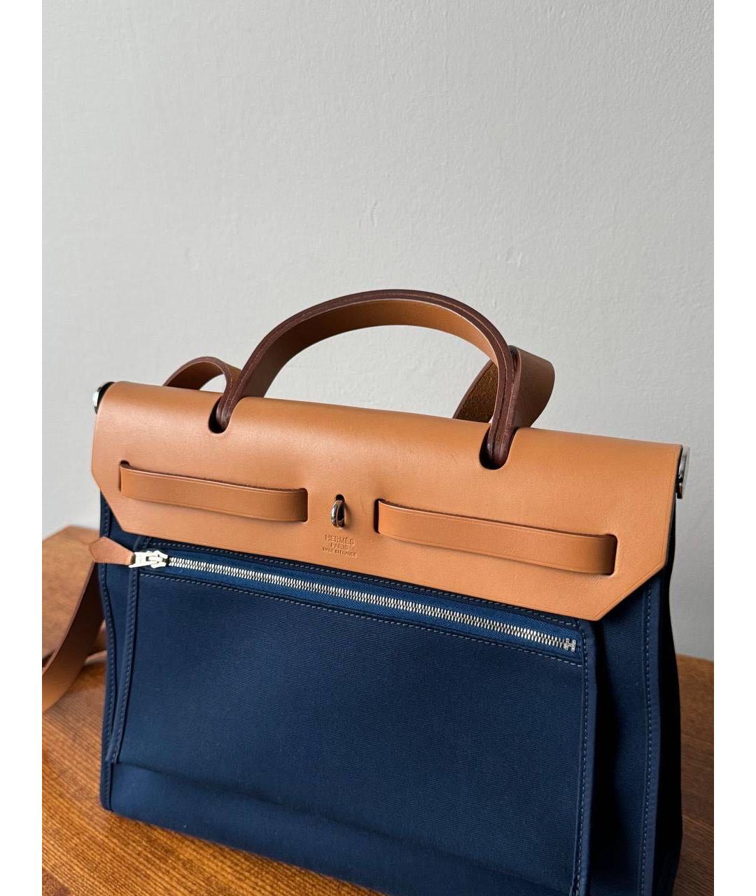 HERMES Темно-синяя сумка через плечо, фото 7