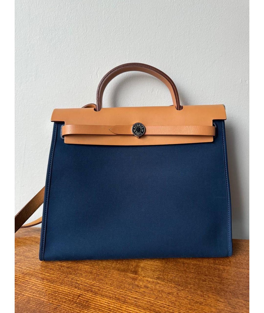HERMES Темно-синяя сумка через плечо, фото 4