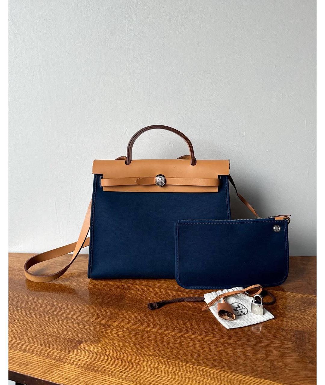HERMES Темно-синяя сумка через плечо, фото 9