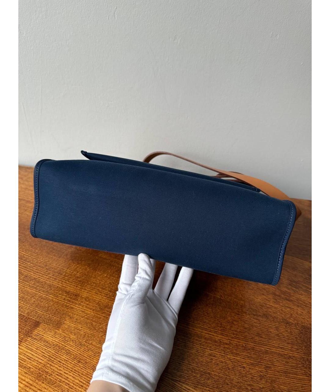 HERMES Темно-синяя сумка через плечо, фото 6