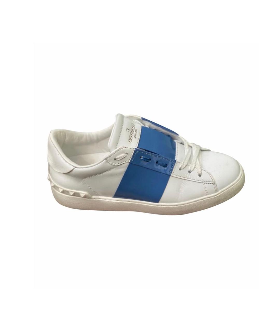 VALENTINO Белые кожаные кеды, фото 1