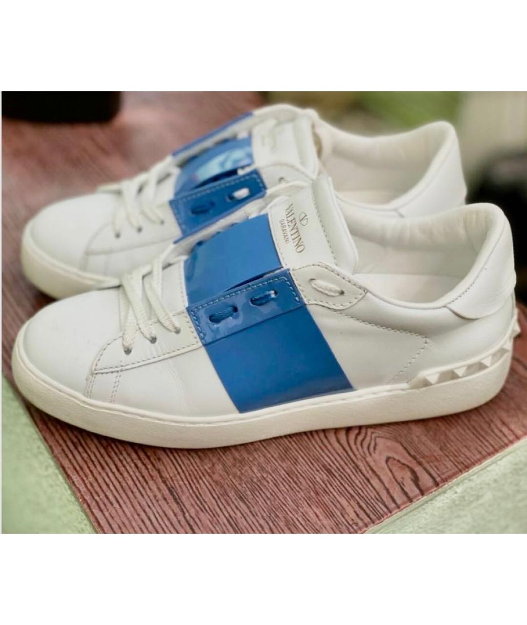 VALENTINO Белые кожаные кеды, фото 4