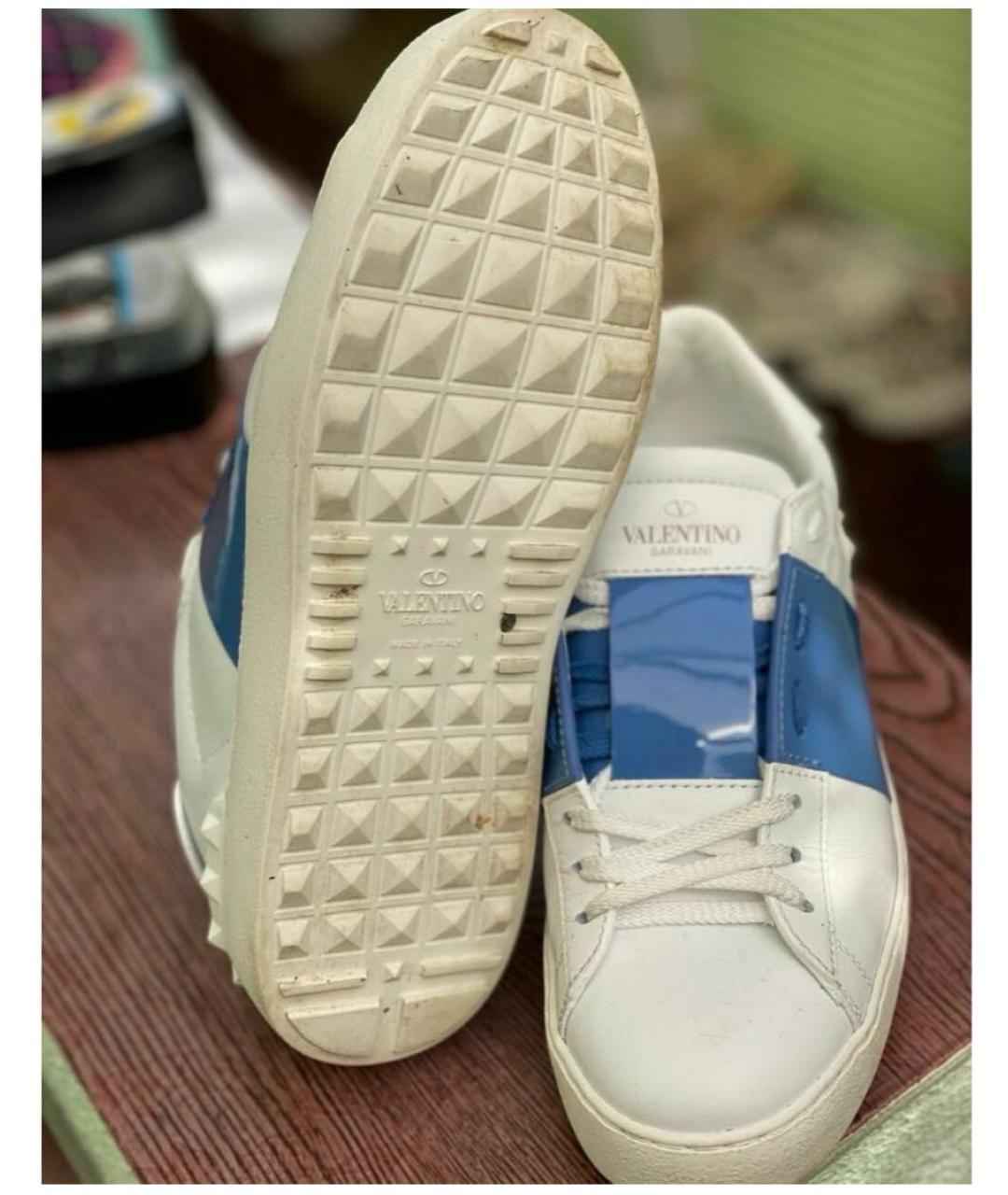 VALENTINO Белые кожаные кеды, фото 3