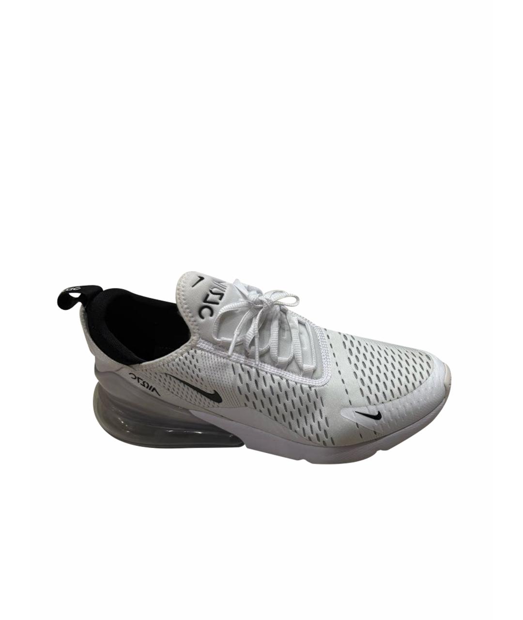 NIKE Белые текстильные низкие кроссовки / кеды, фото 1