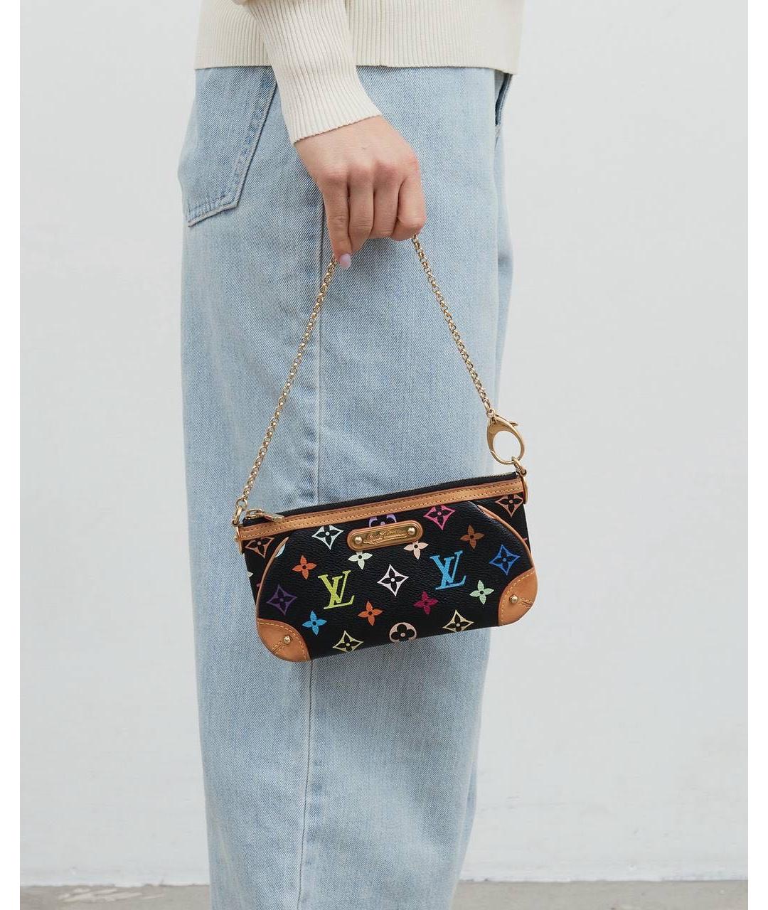 LOUIS VUITTON Черная сумка через плечо, фото 3