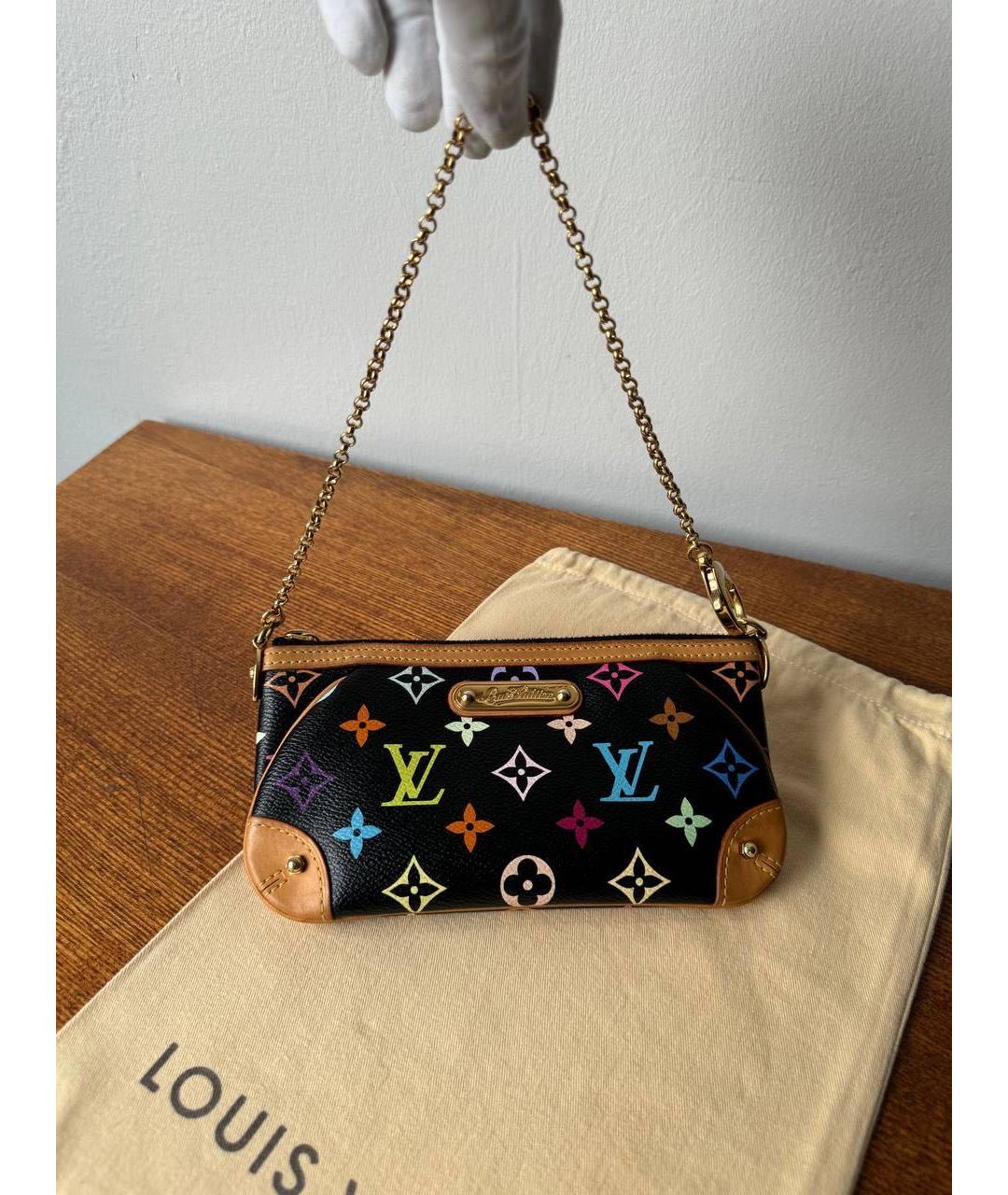 LOUIS VUITTON Черная сумка через плечо, фото 4