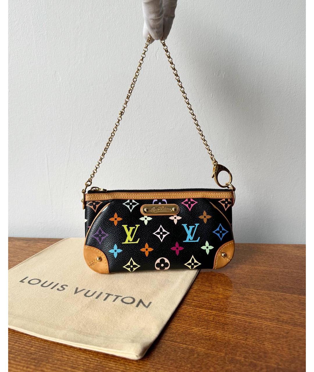 LOUIS VUITTON Черная сумка через плечо, фото 9